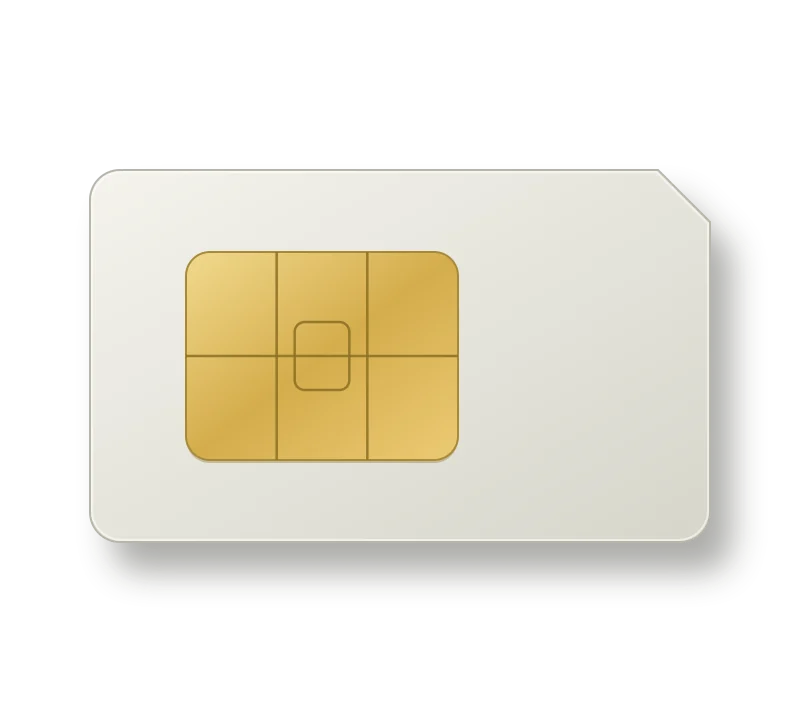 Symbolbild einer neutralen SIM-Karte: Im LOCIT ist die SIM bereits eingebaut